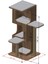 Pro Katlı Kedi Tırmalama Oyun Evi - 3 Yuvalı - 18MM Mdf - Minderli 5