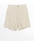 Yeni Sezon Standart Fit Keten Karışımlı Kadın Şort 5