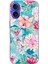 iPhone 16 Uyumlu Kelebekler ve Çiçekler Baskılı Silikon Kılıf 1