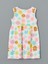 Yeni Sezon Bisiklet Yaka Baskılı Kız Çocuk Penye Elbise 4
