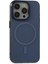 iPhone 15 Pro Kılıf Anka Pc Magneticsafe Sert Metal Kapak - Lacivert 1