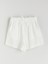 Yeni Sezon Beli Lastikli Dokulu Müslin Kadın Şort 5