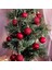 6 Adet Kırmızı Yılbaşı Çam Ağacı Topu Noel Ağaç Süsü 5