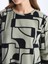 Yeni Sezon Bisiklet Yaka Desenli Uzun Kollu Kadın Tunik 4