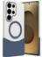 Samsung Galaxy S24 Ultra Velar Magsafe Kapak - Lacivert 1