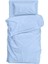 3 Parça Tek Mavi Tek Kişilik Nevresim Takımı 1