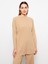Yeni Sezon Bisiklet Yaka Düz Uzun Kollu Kadın Triko Tunik 1