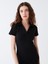 Yeni Sezon Polo Yaka Düz Kısa Kollu Kadın Bodycon Elbise 2