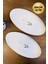 Porselen Natura Çuha Altın Yaldızlı Oval Kayık 32,50X17X2,50CM 2 Li 2