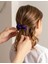 Çocuk Saten Toka - Mor Tutku – Tekli Lüks Lastik Model Scrunchie 3