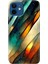 Apple iPhone 12 Kılıf Renkli Baskılı Silikon Flora Mermer 1