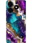 Tecno Spark 20 - 20C Kılıf Renkli Temalı Tarz Silikon Keskin Ametist 1