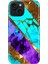 iPhone 13 - 14 Kılıf Desenli Kapak Renkli Tpu Uv Nezih Mermer 1