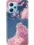 Xiaomi Redmi Note 12 4g Kılıf Desenli Design Silikon Pembe Bulut 1