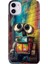 Apple iPhone 11 Kılıf Renkli Temalı iPhone 11 Silikon Robotic 1