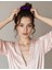 Kadın Saten Toka - Mor Tutku – Tekli Lüks Lastik Model Scrunchie 4