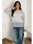 Kadın Gömlek Detaylı Baskılı Sweatshirt – Serene Layer 1
