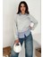 Kadın Gömlek Detaylı Baskılı Sweatshirt – Serene Layer 4