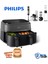 8 Ön Ayar ile Kullanım Kolaylığı Tavuk, Et, Sebze, Kek, Dondurulmuş Gıda ve Yeniden Isıtma Gibi Mod 6+3 Litre 3000 Serisi Çift Hazneli Airfryer & Fritöz + Philips Blendır 1