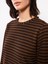 Yeni Sezon Bisiklet Yaka Çizgili Uzun Kollu Oversize Kadın Tunik 4