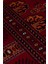 Buhara 03 Red Afgan Desenli Viskon ile Üretilen Parlak ve Yumuşak Doku, Tabanı Kaydırmaz Ince Halı 5