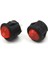 16MM Yuvarlak 2 Pin Anahtar Switch Mini Buton Kırmızı Plastik Açma Kapama On / Off 2