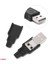 Kutulu USB Type A Erkek Soket USB 2.0 4 Pin Plastik Kapak Dıy Tip Elektronik Cihaz USB 5