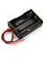 3lü Aaa Pil Kutusu Yuvası Ince Küçük Tip 3 Tane 1.5V Pil Dc 4.5V Plastik Pil Tutucu 14CM Kablo 8