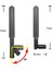 8dbi Rp-Sma Erkek (Dişi) Anten 2.4ghz 5.8ghz Rf Gsm Wifi Sinyal Kuvvetlendirici Anten Modem Telsiz 6