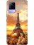 Vivo V21 Kılıf Resimli Desenli Silikon Esnek Uyumlu Kapak Eyfel 1