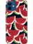 Apple iPhone 12 Kılıf Renkli Baskılı Silikon Karpuz 1