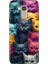 General Mobile Gm 8 Uyumlu Kılıf Desenli Silikon Renkli Tpu Uv Kedi Ordusu 1