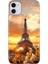 Apple iPhone 11 Kılıf Renkli Temalı iPhone 11 Silikon Eyfel 1
