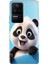 Xiaomi Poco F4 Kılıf Desenli Kapak Renkli Ermer Panda 1