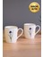 Porselen Natura Iris Kulplu Mug Kupa 9cm 220ML 2 Li 2
