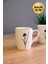 Porselen Natura Iris Kulplu Mug Kupa 9cm 220ML 2 Li 3