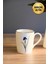Porselen Natura Iris Kulplu Mug Kupa 9cm 220ML Tekli 1