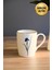 Porselen Natura Iris Kulplu Mug Kupa 9cm 220ML Tekli 3