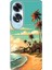 Oppo A60 Kılıf (CPH2631) Uyumlu Silikon Desenli Kalıplı Ermer Malibu 1