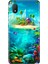 Tcl L7 Kılıf Desenli Silikon Renkli Phone Case Island 1