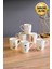 Porselen Natura Karma Kulplu Mug Kupa 9cm 220ML 6 Lı 1