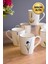 Porselen Natura Karma Kulplu Mug Kupa 9cm 220ML 6 Lı 4