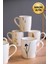 Porselen Natura Karma Kulplu Mug Kupa 9cm 220ML 6 Lı 5