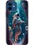 Apple iPhone 12 Kılıf Renkli Baskılı Silikon Astronot 1