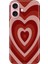 iPhone 16 Plus Kılıf Silikon Desenli Kalıplı Case Mat Kalp 1