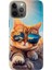 Apple iPhone 12 Pro Kılıf Tasarım Baskılı Silikon Cat 1