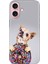 iPhone 16 Plus Kılıf Silikon Desenli Kalıplı Case Donut Dog 1
