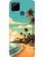 Realme C15 Kılıf Desenli Silikon Renkli Tpu Uv Malibu 1