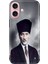 iPhone 16 Plus Kılıf Silikon Desenli Kalıplı Case Atatürk 1