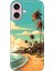 iPhone 16 Kılıf Silikon Desenli Kalıplı Case Malibu 1